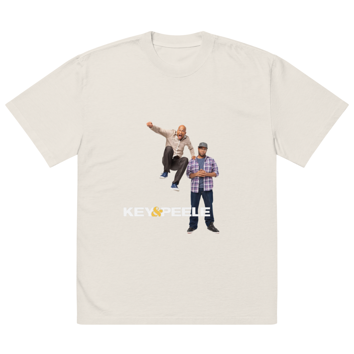 Oversized faded t-shirt 'KEY&PEELE'